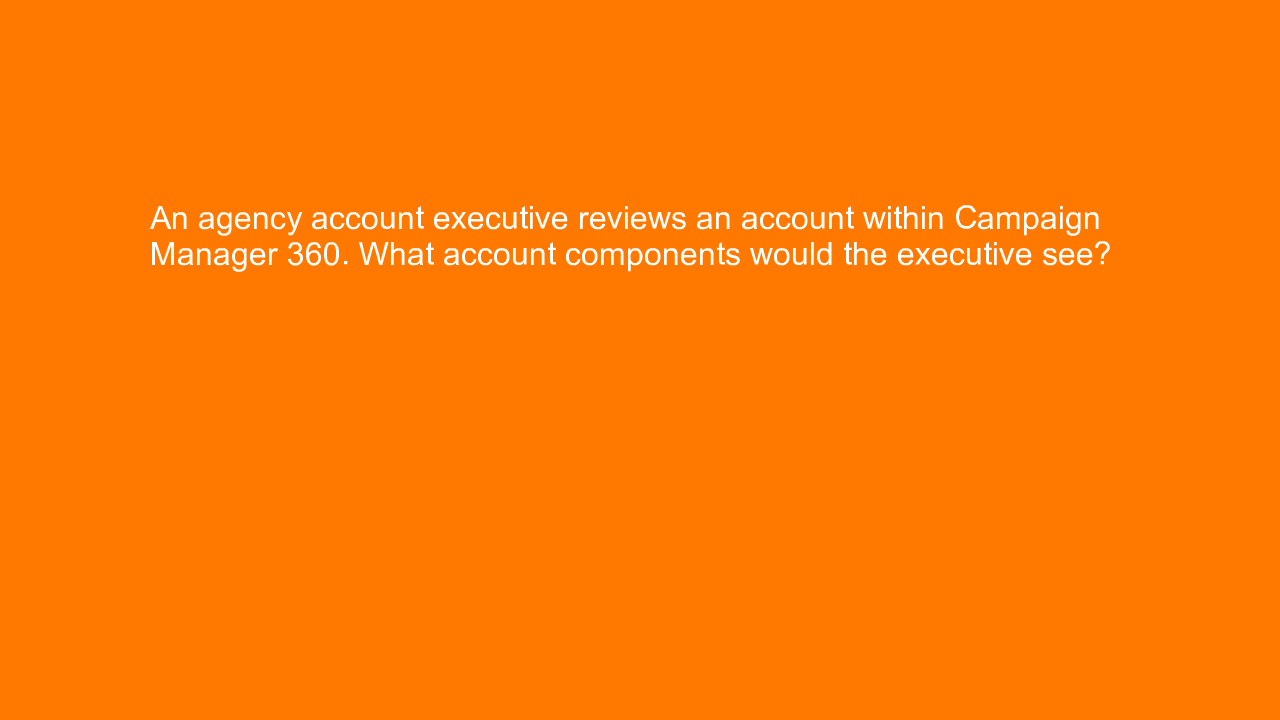 , An agency account executive reviews an account within C&#8230;