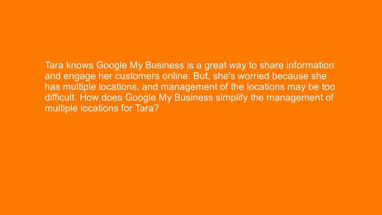 , Tara knows Google My Business is a great way to share i&#8230;