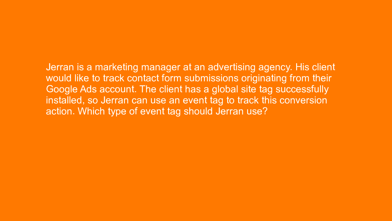 , Jerran is a marketing manager at an advertising agency&#8230;.